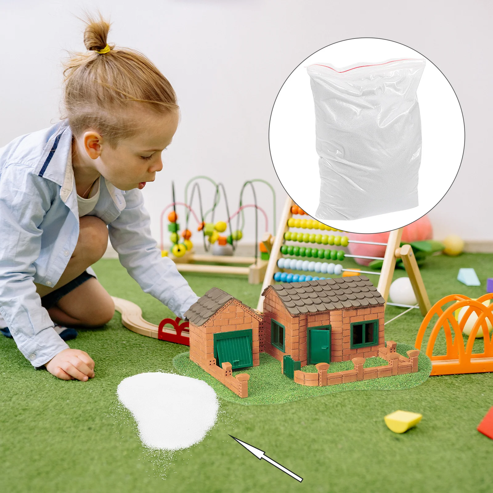 ทรายควอตซ์ธรรมชาติ วัสดุตกแต่งสำหรับงานฝีมือ โต๊ะทรายจิ๋ว งานศิลปะสร้างสรรค์