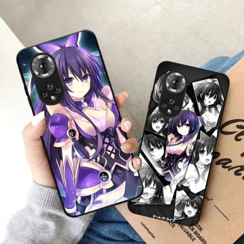 DAL Tohka Yatogami Phone Case for Honor 70 50 20 7S X9 X8 X7 Magic 4 3 Pro Black Soft Phone Cover Funda