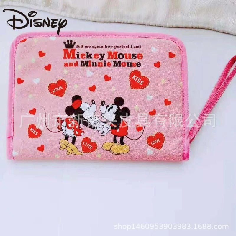 MINISO Disney Cartoon Chinchilla Merlot Corner ID Bag Passport Bag Card Bag Baby Health Booklet Vaccine Book Bag