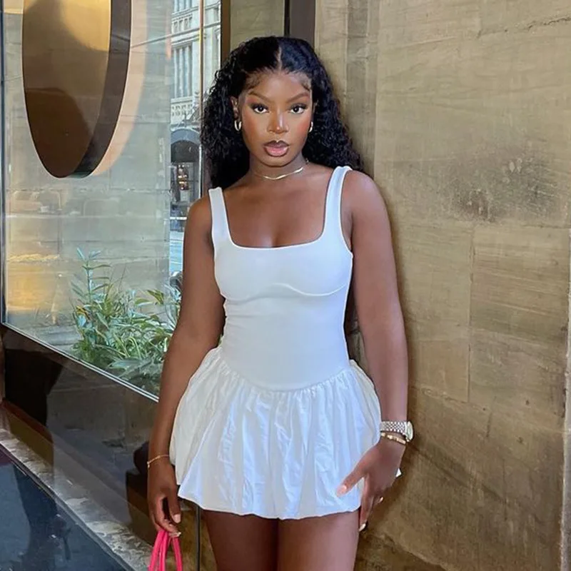 Summer 2024 New Fashionable A-line Bag Hip Skirt European and American Style Sexy Flower Bud Dress for Women Cross border