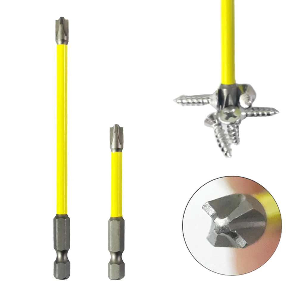 SenNan-Embout de tournevis magnétique à fente spéciale, outils à main pour électricien, interrupteur à douille FPH2, 65mm, 110mm