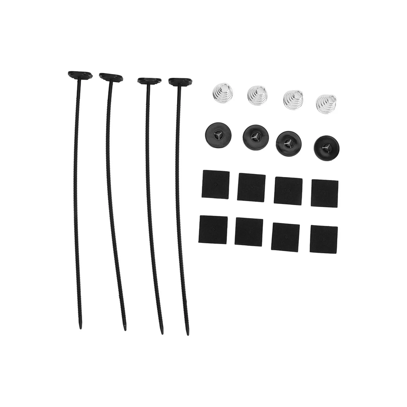 

2 Set Universal Fan Mount Kit 2 Set ABS Metal for 7/9/10/12/14/16in Thin Fans Transmission Cooler Engine Through Radiator Fan