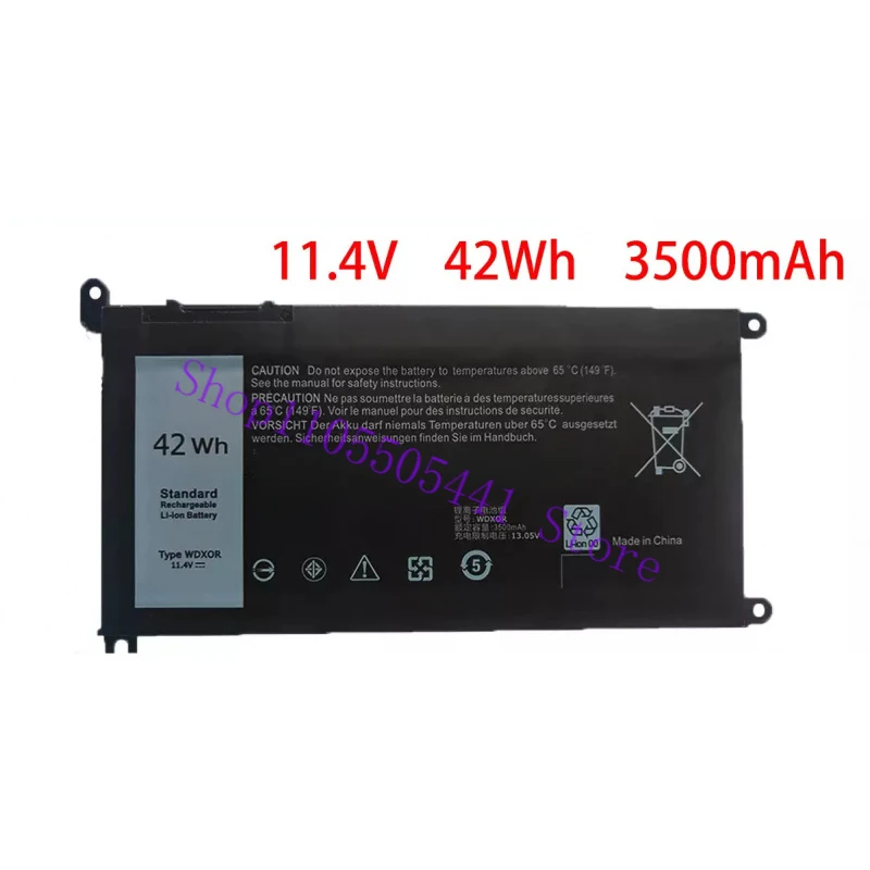 WDXOR Battery for Dell Inspiron 13 5368 14 5468 15 5567 7368 7460 7560 7572 Series Laptop