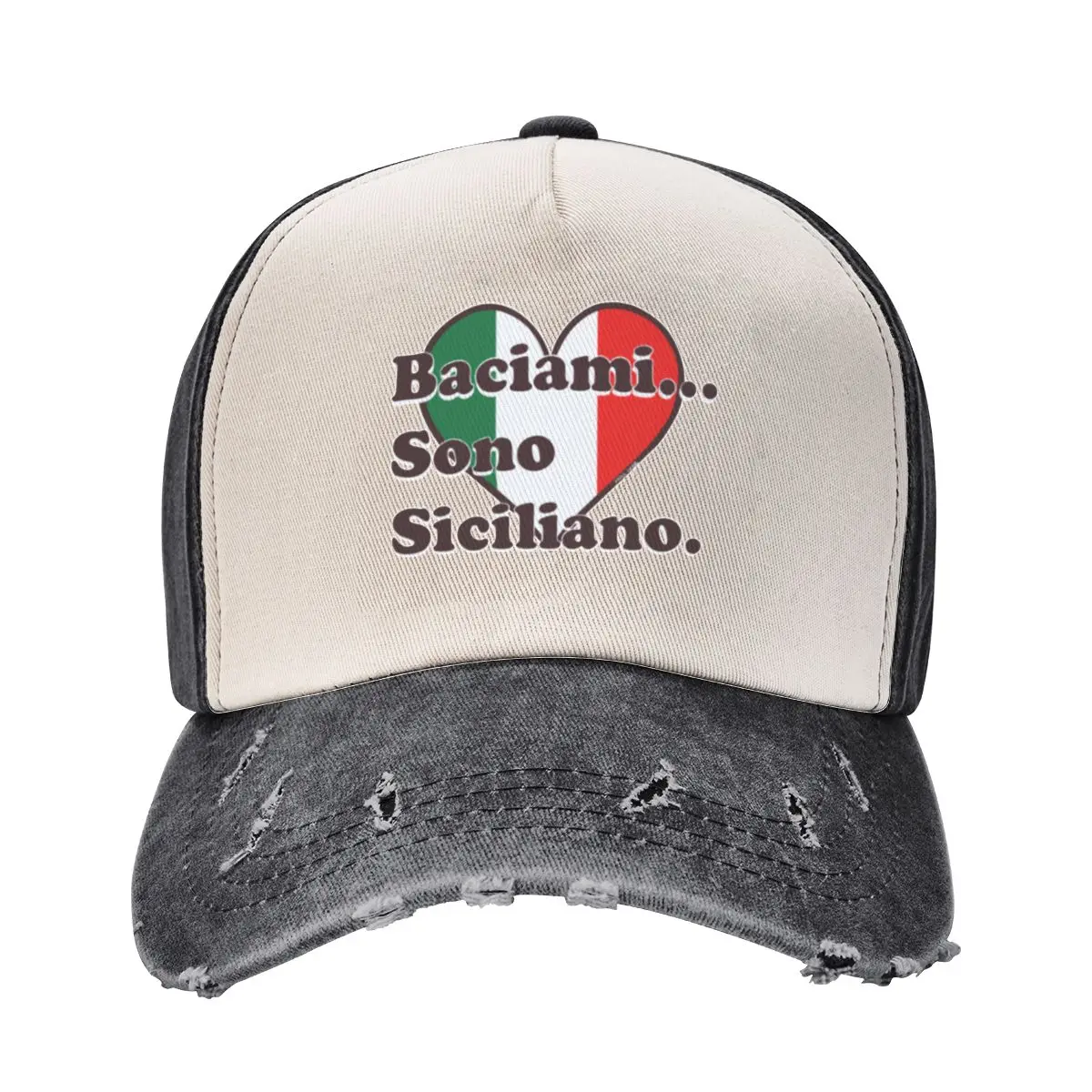 Kiss Me…I’m Sicilian Baseball Cap Luxury Cap Military Tactical Cap Woman Hats Men's