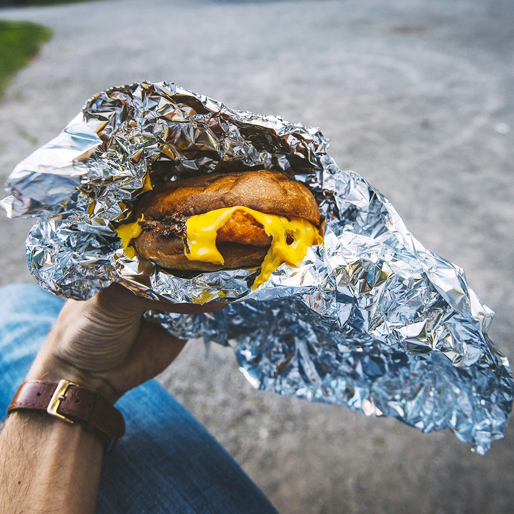 1 Pack Heavy Duty Disposable Tinfoil 12.2x1.65in Aluminium Foil for Burrito Hot Dog Or Sandwich