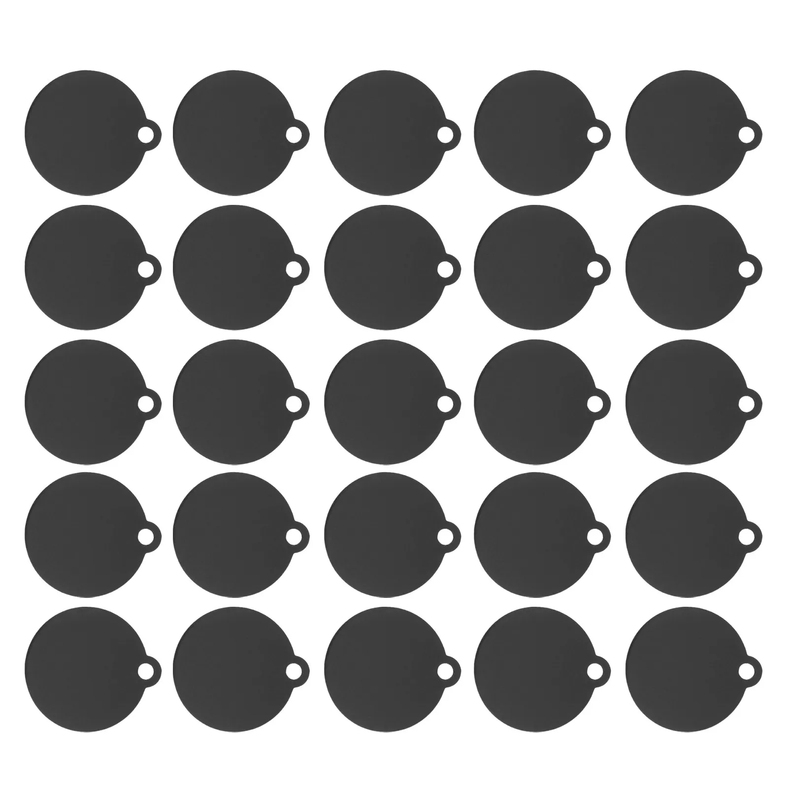 25Pcs Aluminum Round Stamping Blanks 25Mm Lightweight Engraving Discs for DIY Jewelry Making Keychain Dog Id Tag Necklace