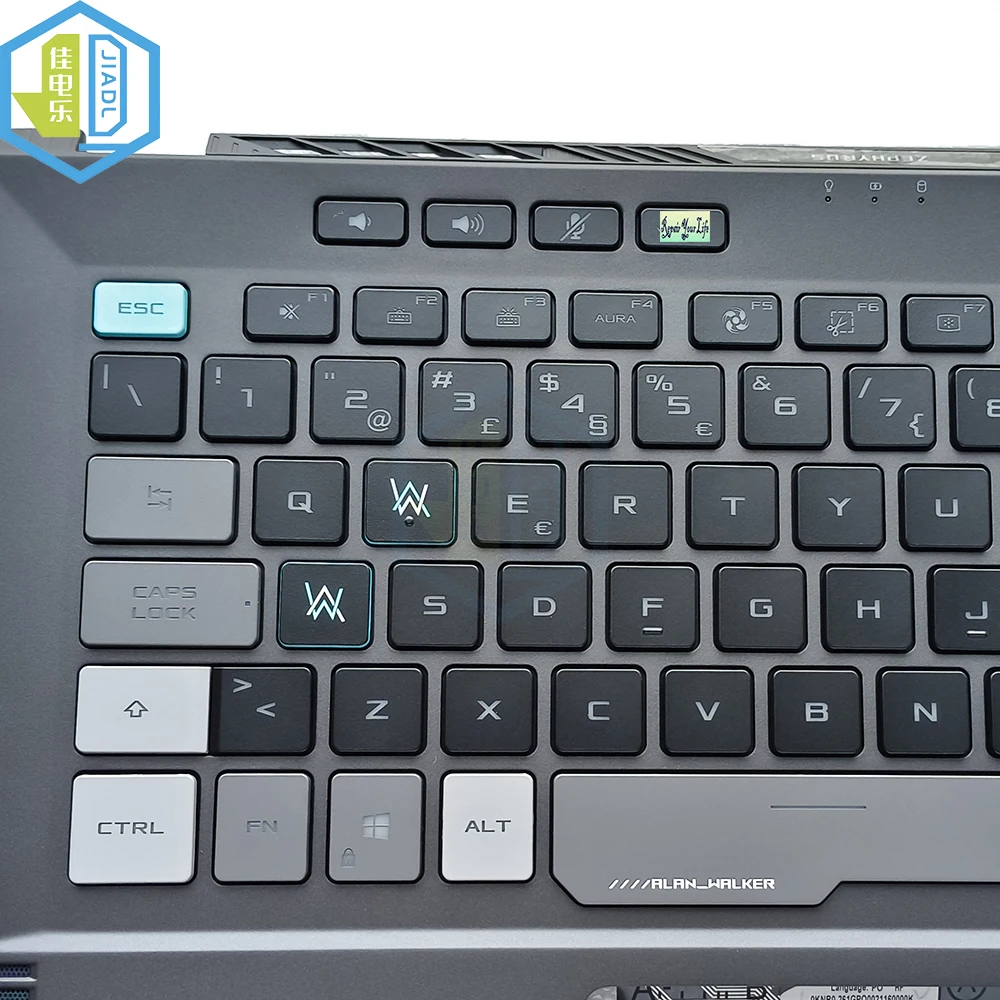 GA401QM Backlit Replacement PO Portuguese FR French GR German BE Belgian CS Czechoslovak Laptop Palmrest For ASUS GA401QM