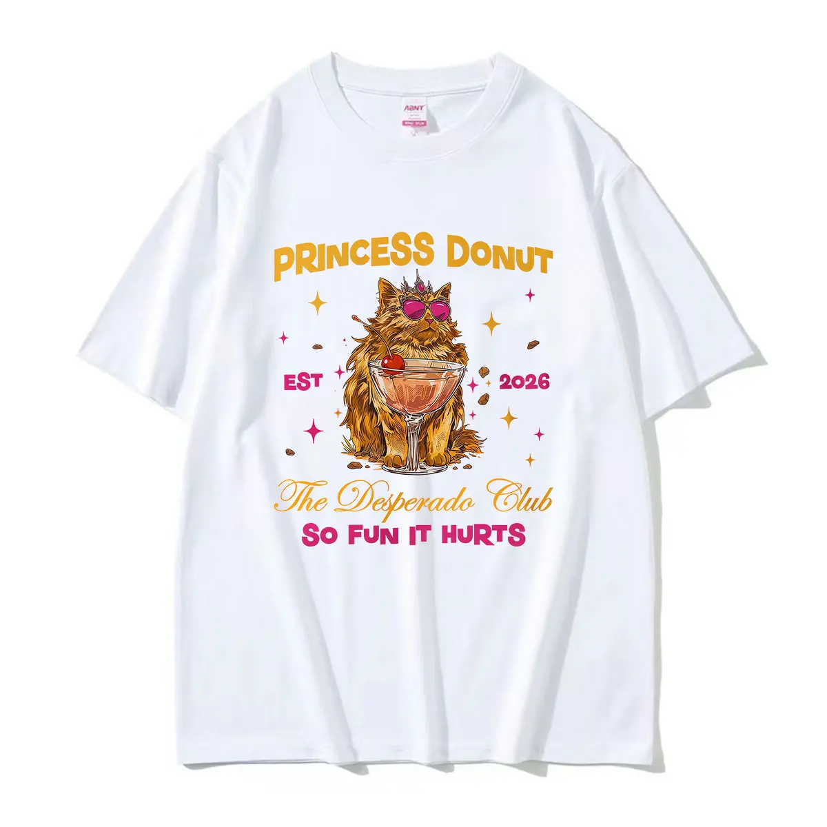 Dungeon Crawler Carl Princess Donut Funny Cat Meme T Shirt Men Women's Summer Oversized Fashion T-shirts Vintage Cotton T-shirt