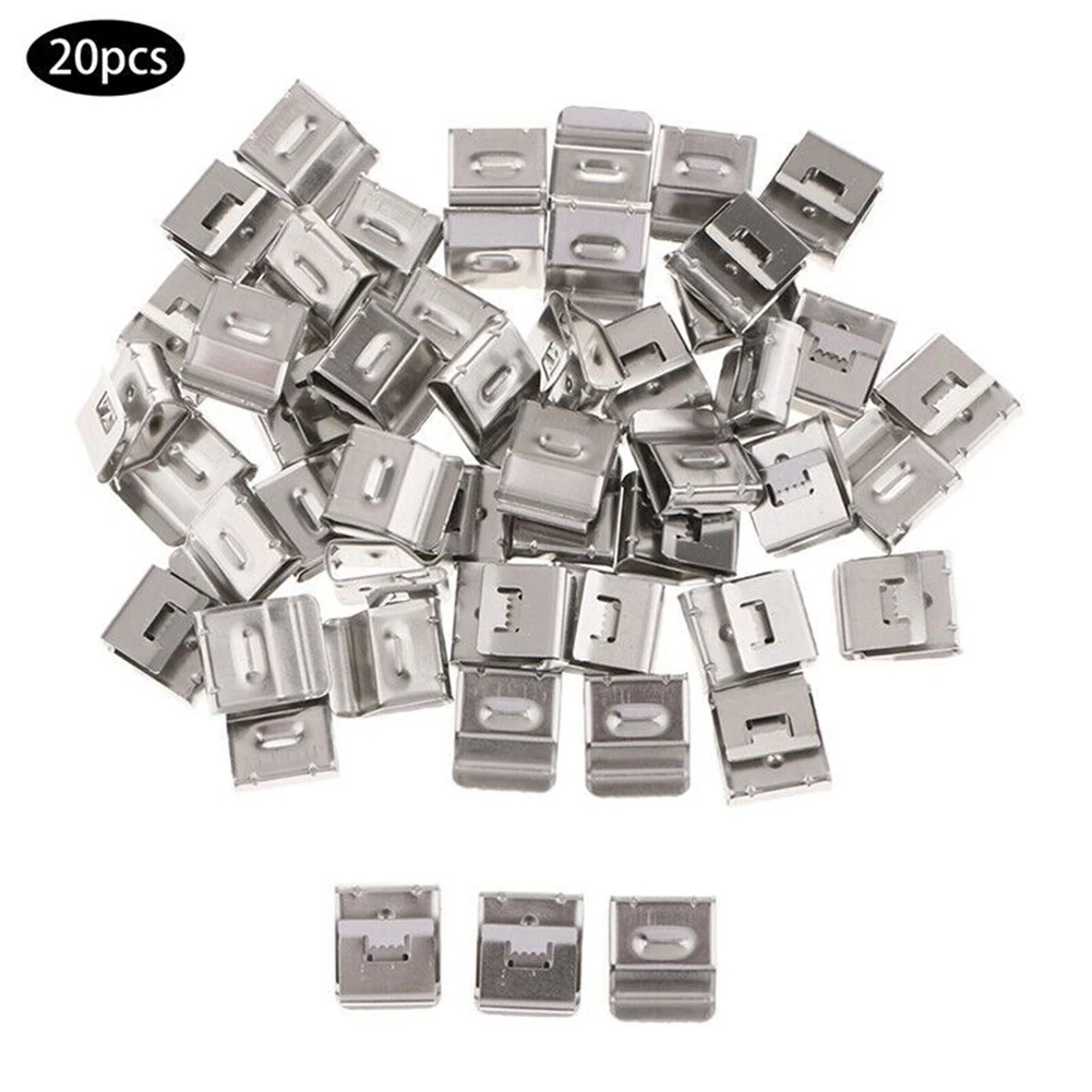 Solar PV Cable Management Clamp 20pcs 30pcs 50pcs 100pcs Stainless Steel 304 for 2X4mm2 Cable Edge Fixation on Mounting Frames