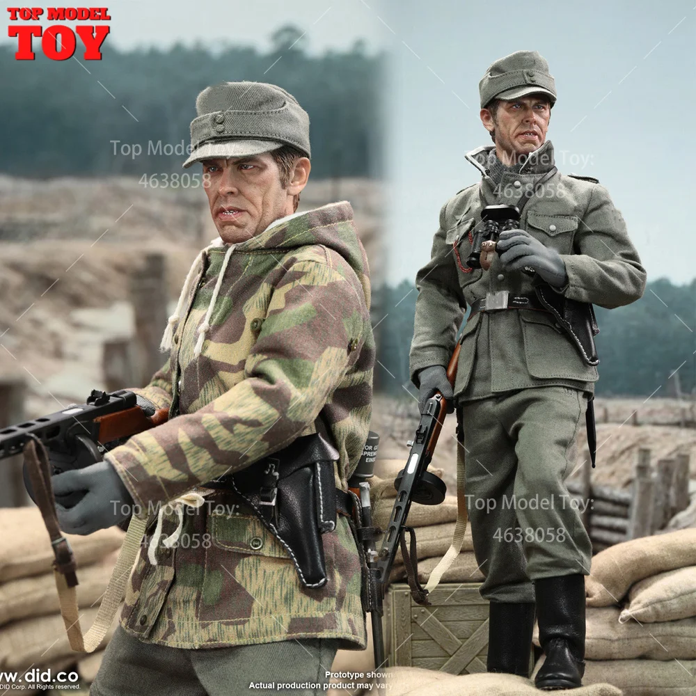 

DID D80188 1/6 WWII German Sergeant Soldier Set with Movable Eyes Model 12'' Male Action Figure Body Dolls for Collect Display