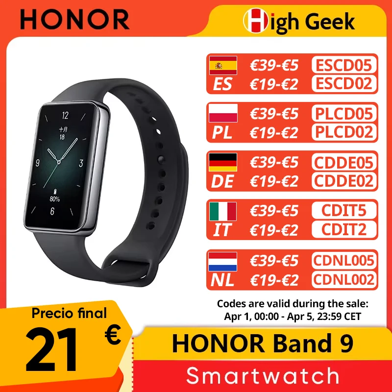Versión Global HONOR Band 9