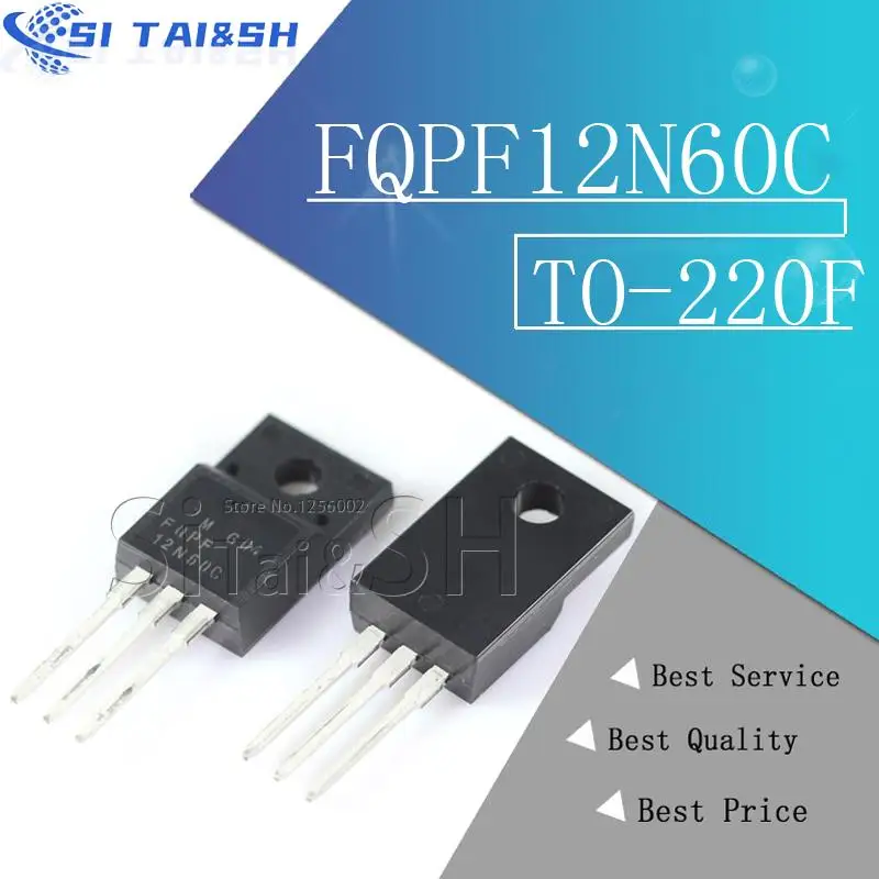 10PCS FQPF12N60C TO-220F 12N60C 12N60 TO220 FQPF12N60 TO-220 new MOS FET transistor