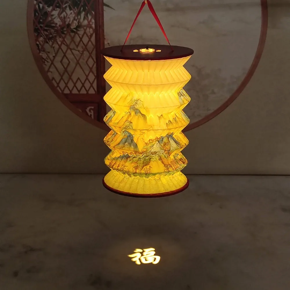 

Projected Mid-Autumn Festival Lanterns Hanging Traditional Chinese Paper Lantern Foldable Handheld Lanterns Lantern Festival