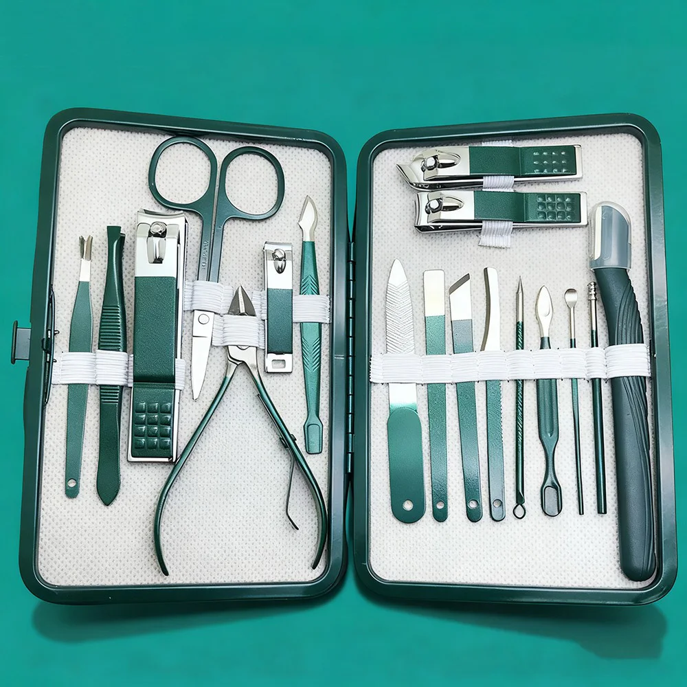 Ouriner Nail Clippers Manicure Tool Set Cuticle Nippers And Cutter Kit Professional Nail Clippers Pedicure Kit Nail Art Tool