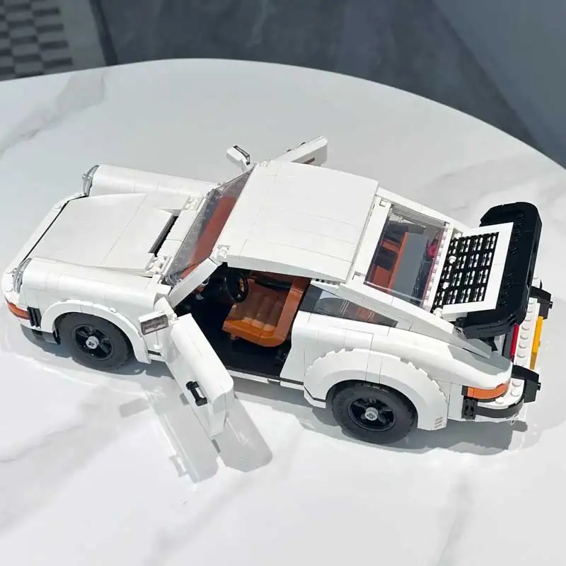 Modelo de coche Retro técnico, 1458 Uds., juego de bloques de construcción, Kit de modelo clásico de carrera 2 en 1 para adultos y adolescentes, juguetes DIY, regalo de Navidad