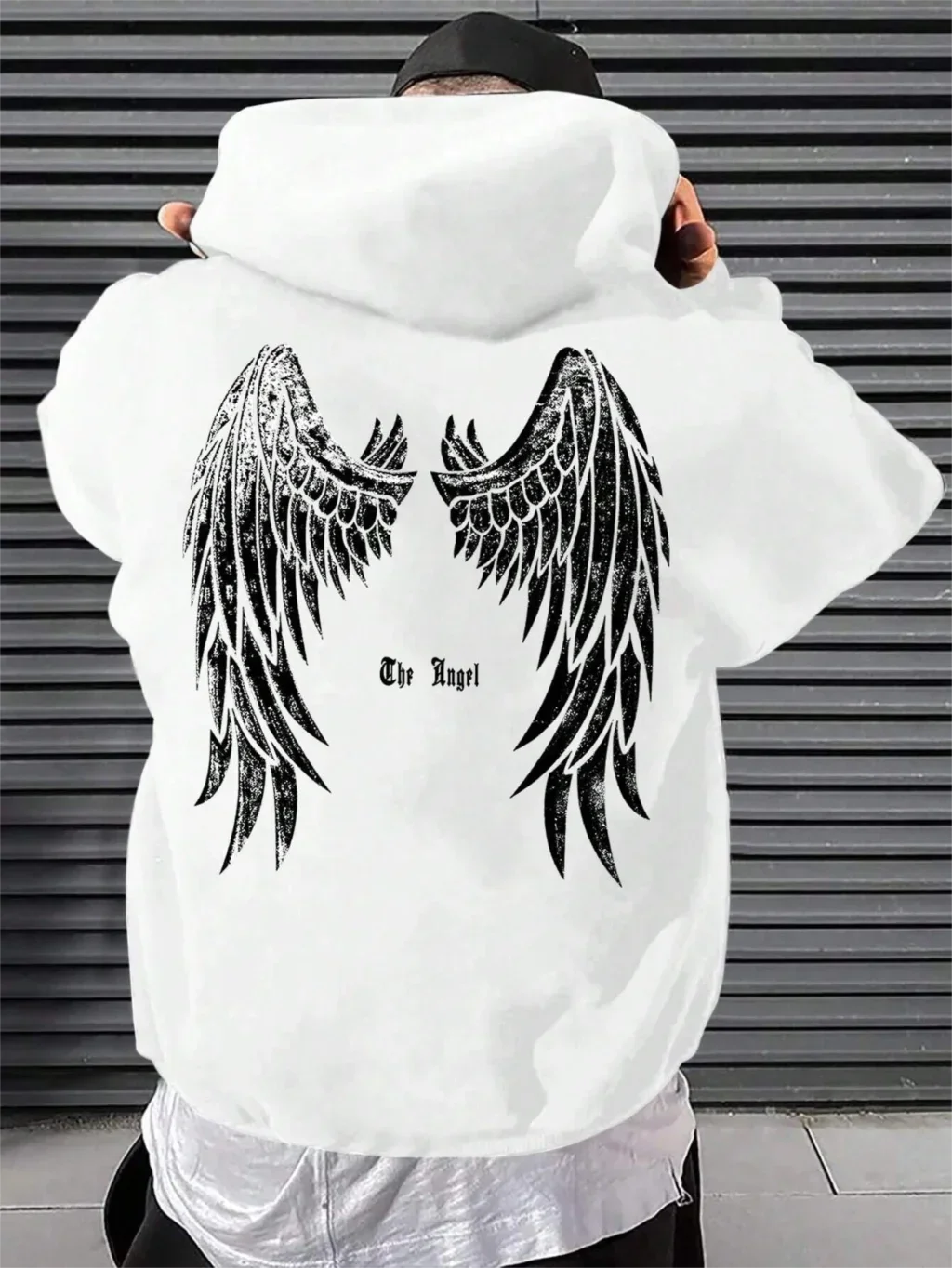 

Autumn and winter new fashion wing print hoodie men's sweatshirt street high quality autumn and winter casual outdoor sports top