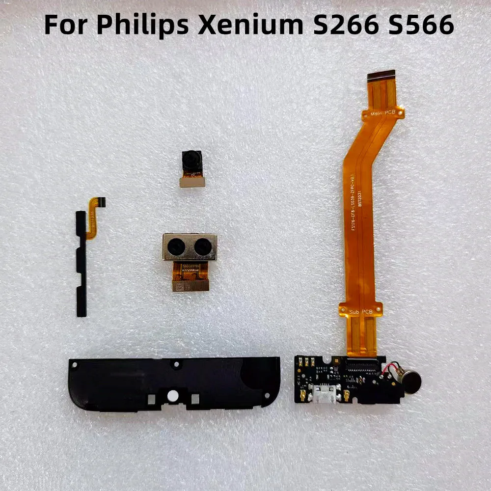

Pop для Philips Xenium S266 S566 USB зарядная плата USB-кабель питания трубка кабель камеры динамик детали мобильного телефона