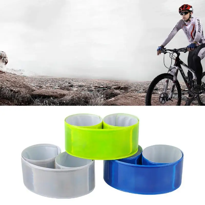 Cycling Reflective Tape Strips Outdoor Running Fishing Safe Warning Wristband  Bicycle Bind Pants Leg Strap Fluorescent Band