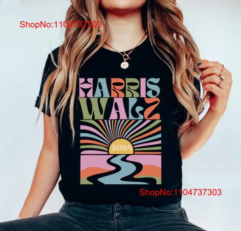 Camiseta Harris Walz Presidente Kamala 2024 Elección Rall vintage lavada versátil suave homme Top para uso diario transpirable
