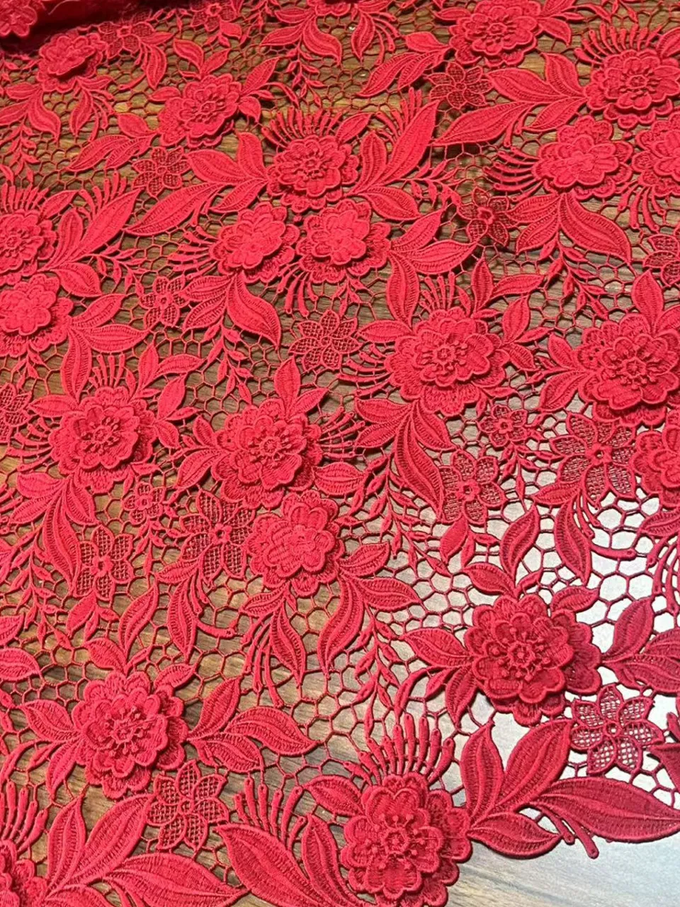 high-end-hollow-out-3d-red-soluble-lace-fabric-for-custom-made-dresses-european-style-clothing-material