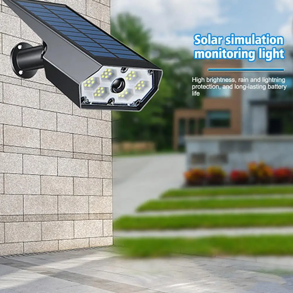 

Solar Wall Lamp Human Body Sensor Monitoring Lamp Fully Lamp Remote Outdoor Anti-theft Control Rainproof Home Automatic Gar F9H9