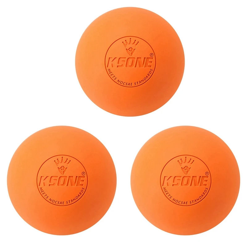 

3X KSONE Massage Ball 6.3Cm Fascia Ball Lacrosse Ball Yoga Muscle Relaxation Pain Relief Portable Physiotherapy Ball 6