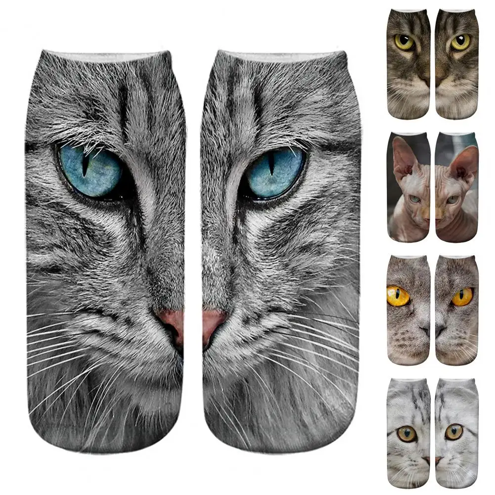 Calzini Con Gattini Carini, Calzini Con Faccia Di Gatto, Calzini Con Stampa 3D Di Gatto, Calzini Traspiranti Con Gattini Carini, Calzini Divertenti Per Natale E Compleanno, Calzini Comodi E Casual 95