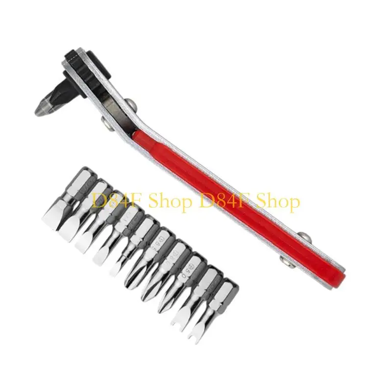 

D84F Versatile Ratchet Socket Screwdriver set Torques Output Ratchet Screwdriver for Enthusiasts & Professional Technicians