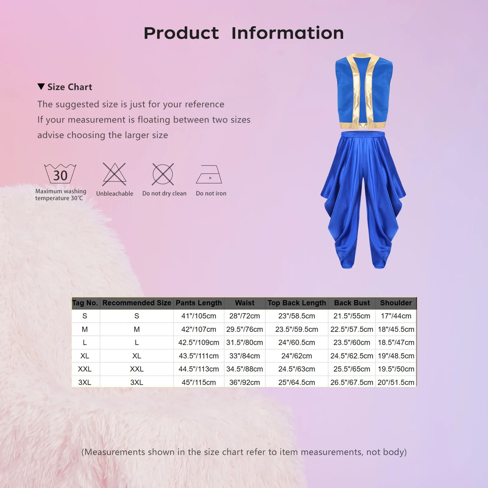 Opulent Arabian Prince Costume Set for Men Open Front Vest And Flowy Harem Pants for Halloween Themed Parties Cultural Events