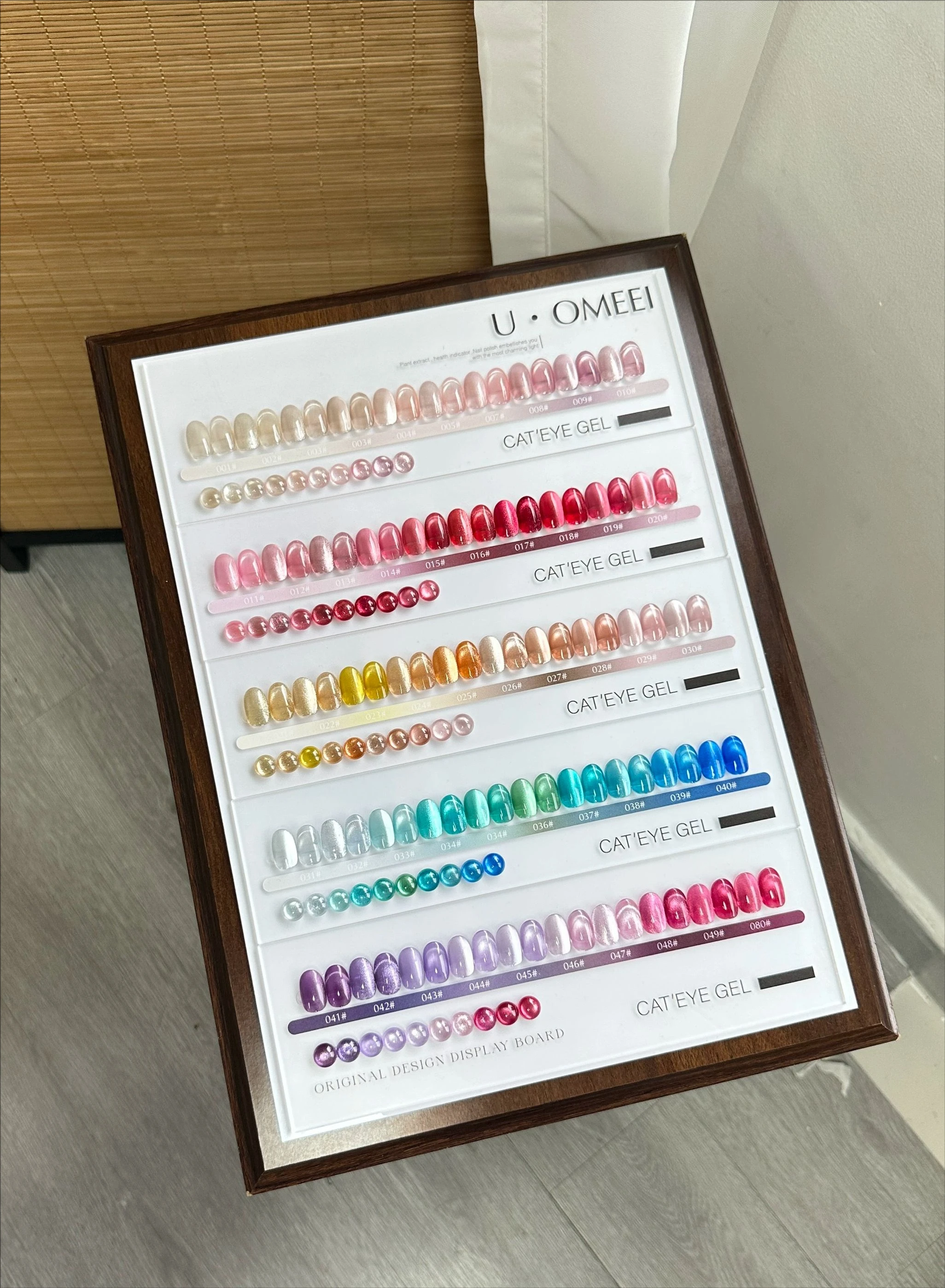 UOMEEI 50 Colors Multicolor Cat eye Nail Gel Set Nail Shop 2024 New Professional Fashion Hot Sale Nail Art Kit Nail Salon Custom