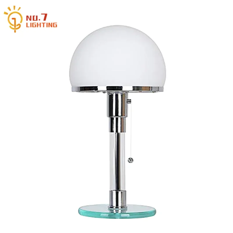 design dinamarques bauhaus moderno lampada led e27 luzes de mesa vidro aco inoxidavel decoracao da arte casa cabeceira quarto sala estar cafe 01