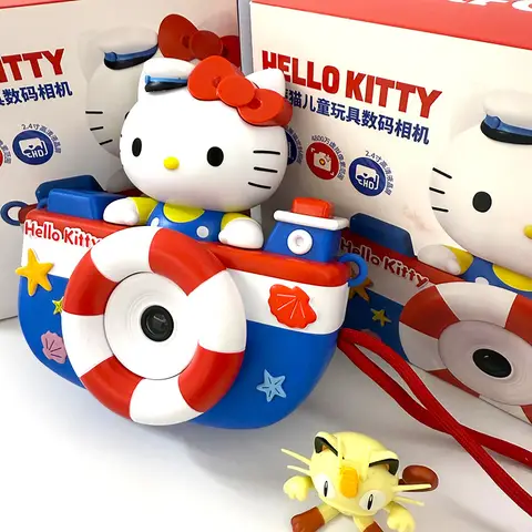 Hello Kitty Kawaii Anime Tecknad Söt Digitalkamera Leksaker Dagleksaker Skola Semester Födelsedagspresenter Söt Bärbar Leksak 8 best sales Hello Kitty digitalkamera - №2