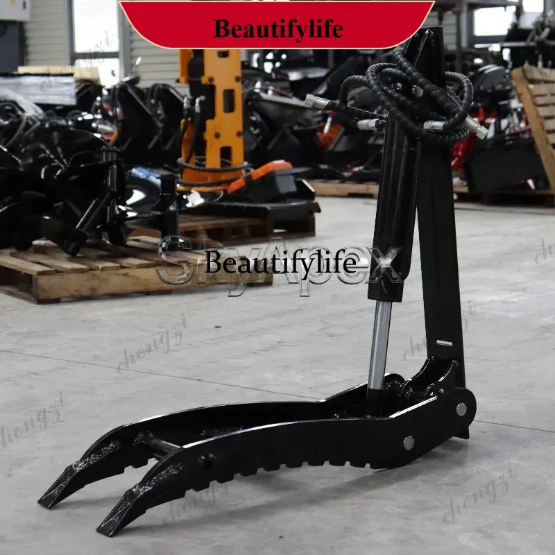 Excavator Attachment Hydraulic Thumb Clamp Mechanical Hydraulic Thumb Grabber For Construction Log Stone Handling Heavy Duty