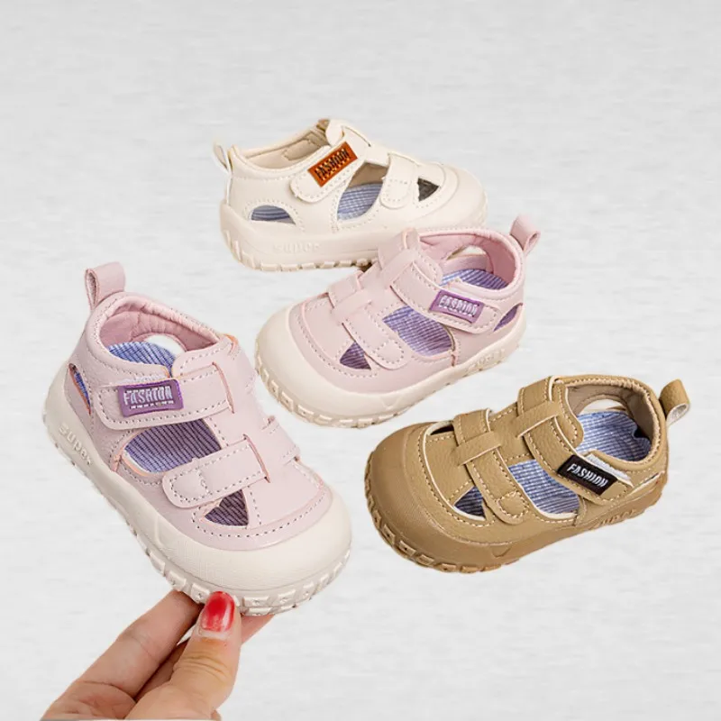 

Summer New Children's Baotou Sandals Girls' Fashion Soft Bottom Anti slip Baby Boys' Breathable Beach Casual Shoes