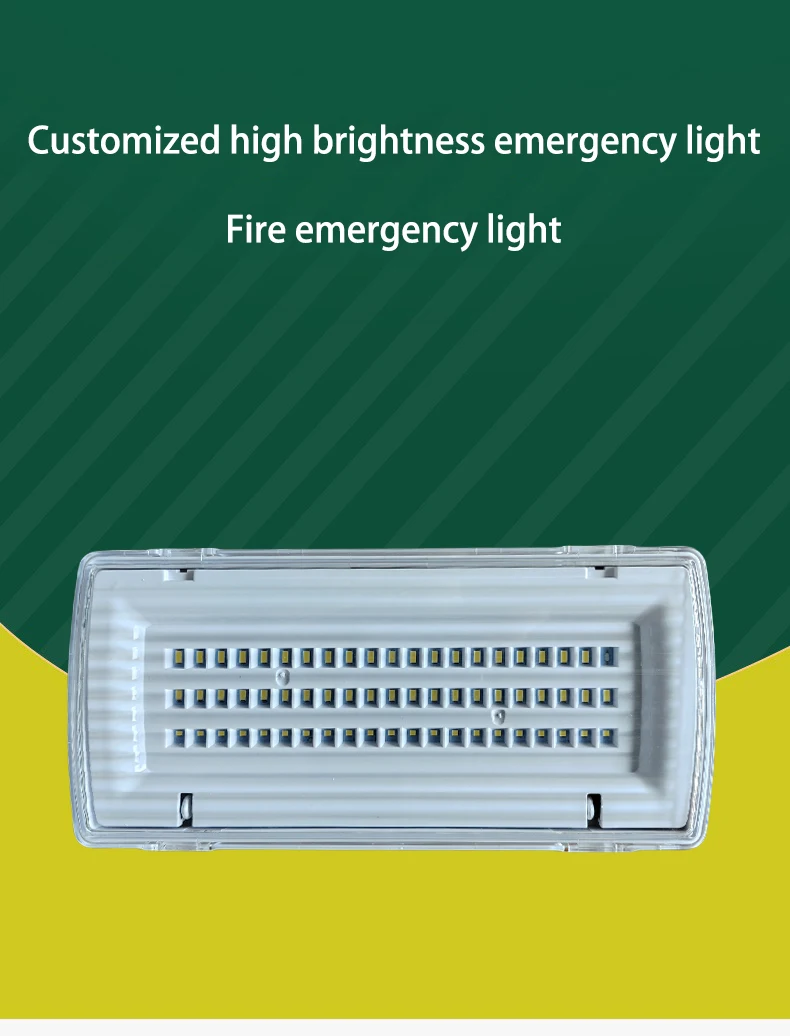 Led Emergency Light Wall Mounted Embedded Ip65 Waterproof Automatic Self Contained Emergency Lamp High Brightness 8W AC85-265V