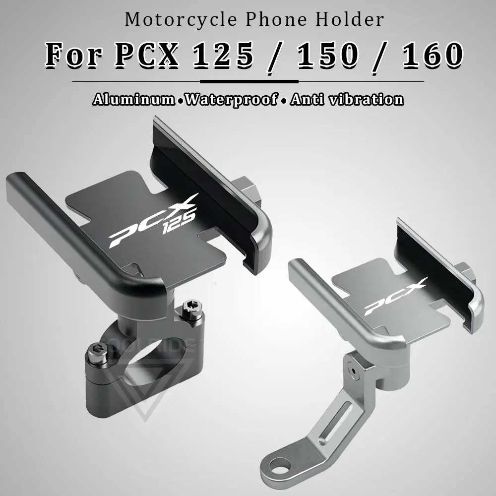 Telefon motocyklowy stojak ze stopu aluminium do Honda PCX 125 uchwyt na telefon PCX125 PCX150 PCX160 150 160 akcesoria 2019 2023 2024