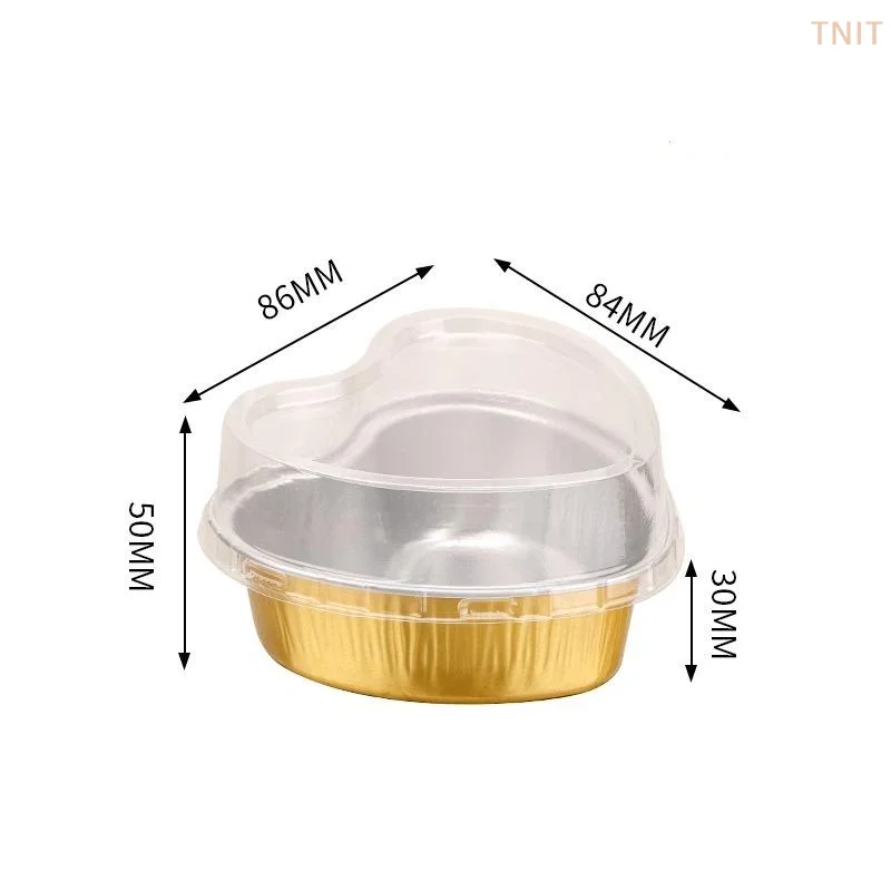 [J] Mini Cake Cup Aluminum Foil Cupcake Wrappers Baking Cups Cases Muffin Boxes Non-Stick Pudding Dessert Cups Kitchen Tools