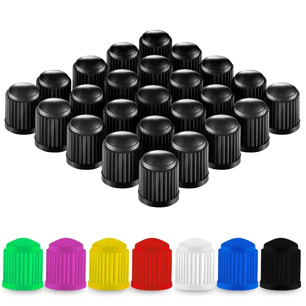 

20/50PCS Colorful Plastic Valve Cover Tire Dust Cover Motorcycle Motorcycle Tram Tire Valve Protection Cover UniversalDust Cover