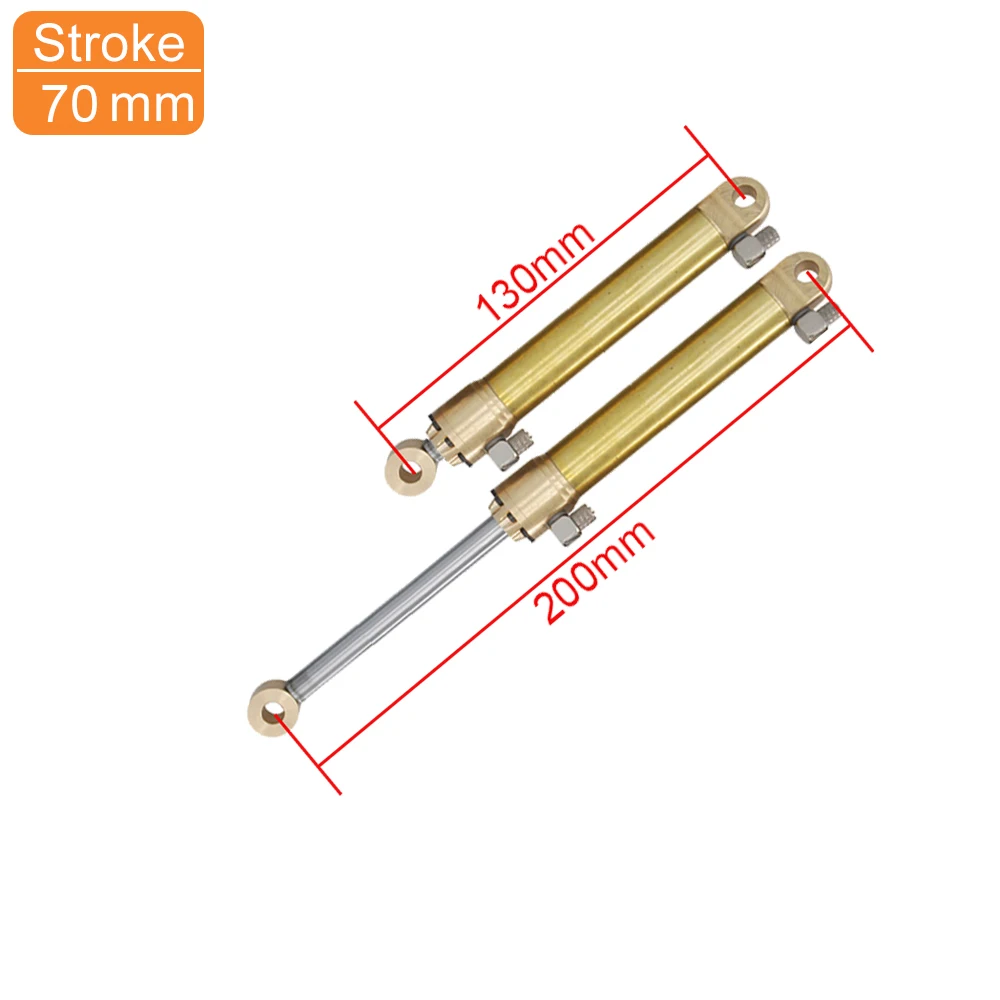 20mm Grote Olie Cilinder 30/50/70/90/110/130/140/150mm Slag Voor 1:10 1:12 RC LESU Kabolite Hydraulische Graafmachine Model Onderdelen