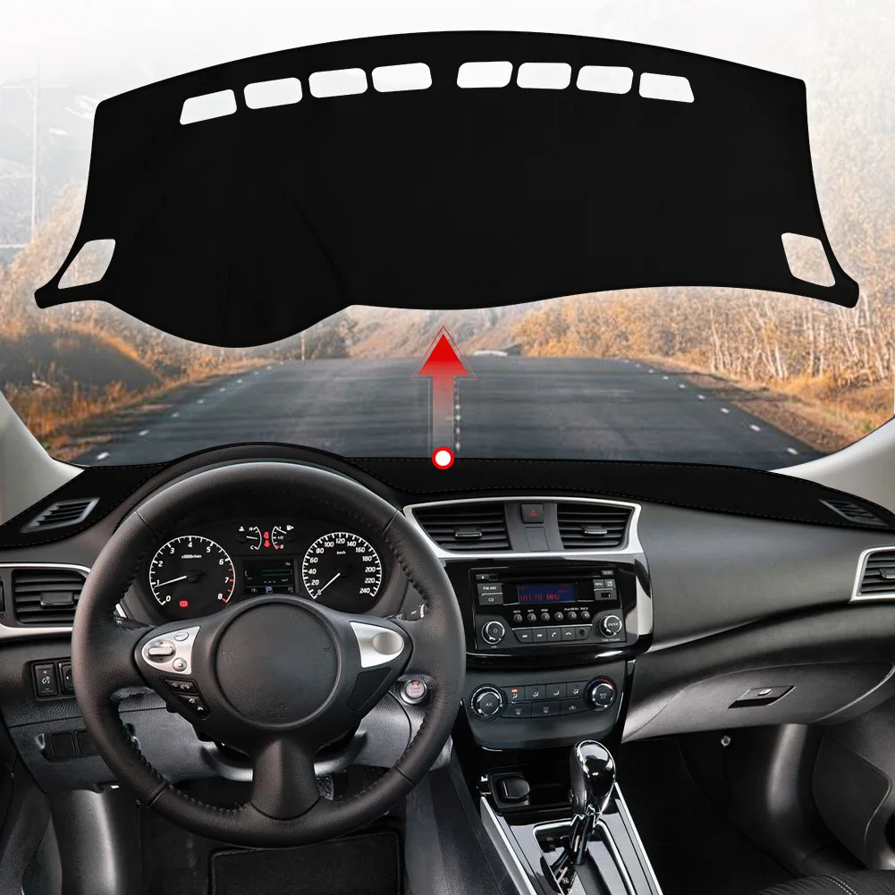 

For Nissan Sentra Pulsar 2013-2017 Car Accessories Dashboard Cover Mat Sun Shade Reflect Light non-slip Pad Instrument Pan