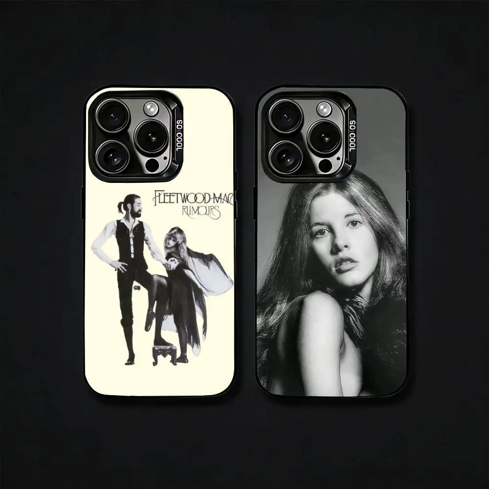 

Band F-Fleetwood Mac Phone Case For iPhone17, 16,15,14,13,12 Pro Max Black Candy Matte Shockproof Cover