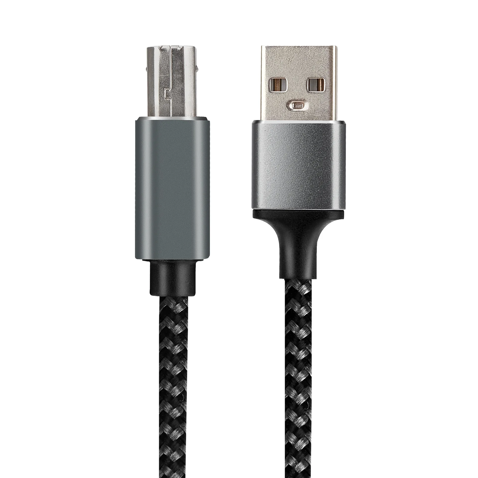 Universal USB Printer Cable for Laptop/PC - Reinforced Fiber Jacket, Plug & Play, Fax/Scanner/MFP Support