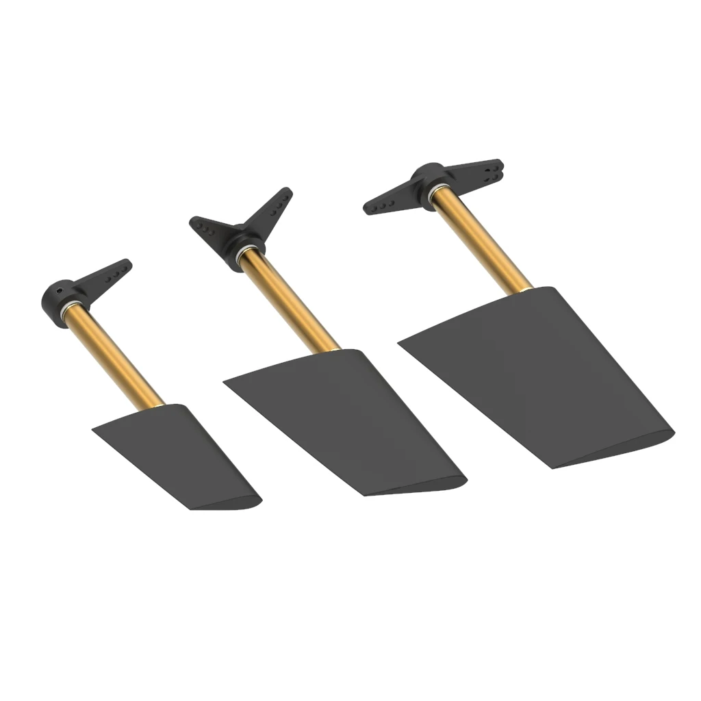 Accesorios para timón de barco RC: brazo de dirección de nailon con núcleo de cobre con orificio para eje de 3 mm (brazo individual/en forma de L/recto) para modelos marinos