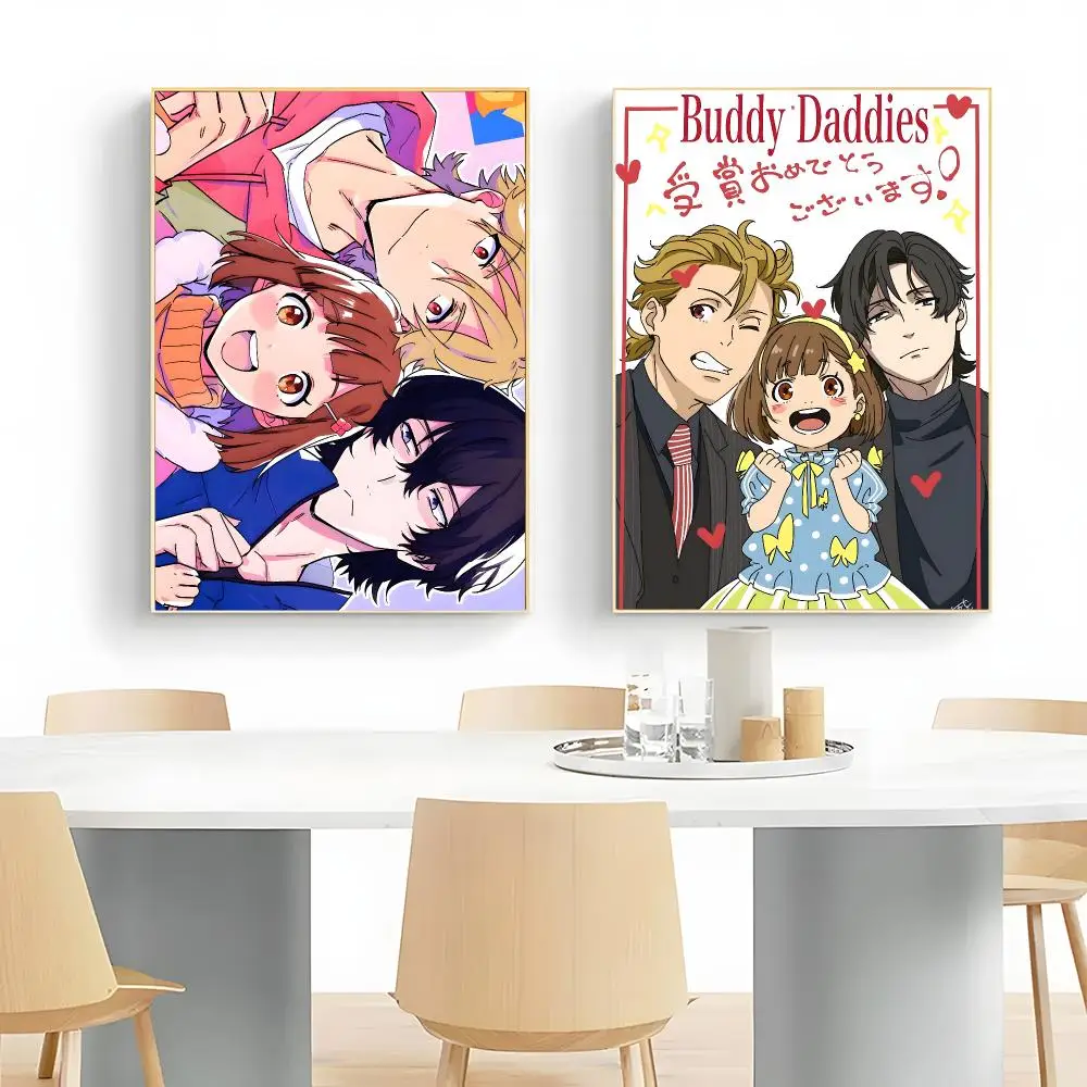 Heartwarming Anime B-Buddy Daddies Poster Wall Art Print Decorative Mural Home Decor Gift Unframed