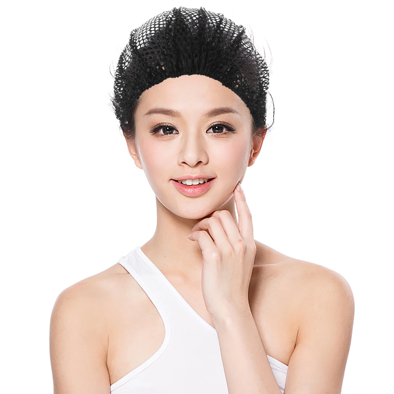 

12pcs Sleeping Nets Breathable Cotton Crochet Caps Bonnets Mesh Snoods Women Hair Care Reduce Friction Diminish Breakage