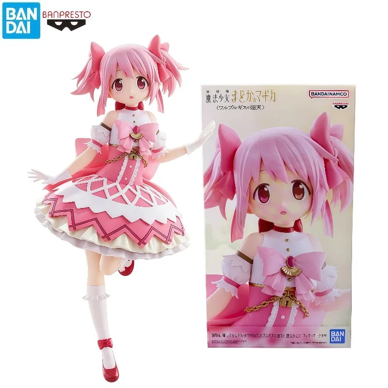In Stock 100% Original Bandai Banpresto Puella Magi Madoka Magica Madoka Kaname Anime Figure Collectible Desktop Decor Gift
