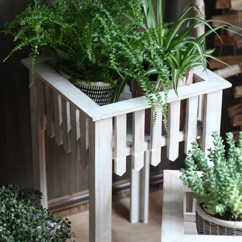 Solid Wood Flower Stand Floor To Ceiling Green Plant Pot Holder For Living Room Balcony Garden Succulent Display Rack Home