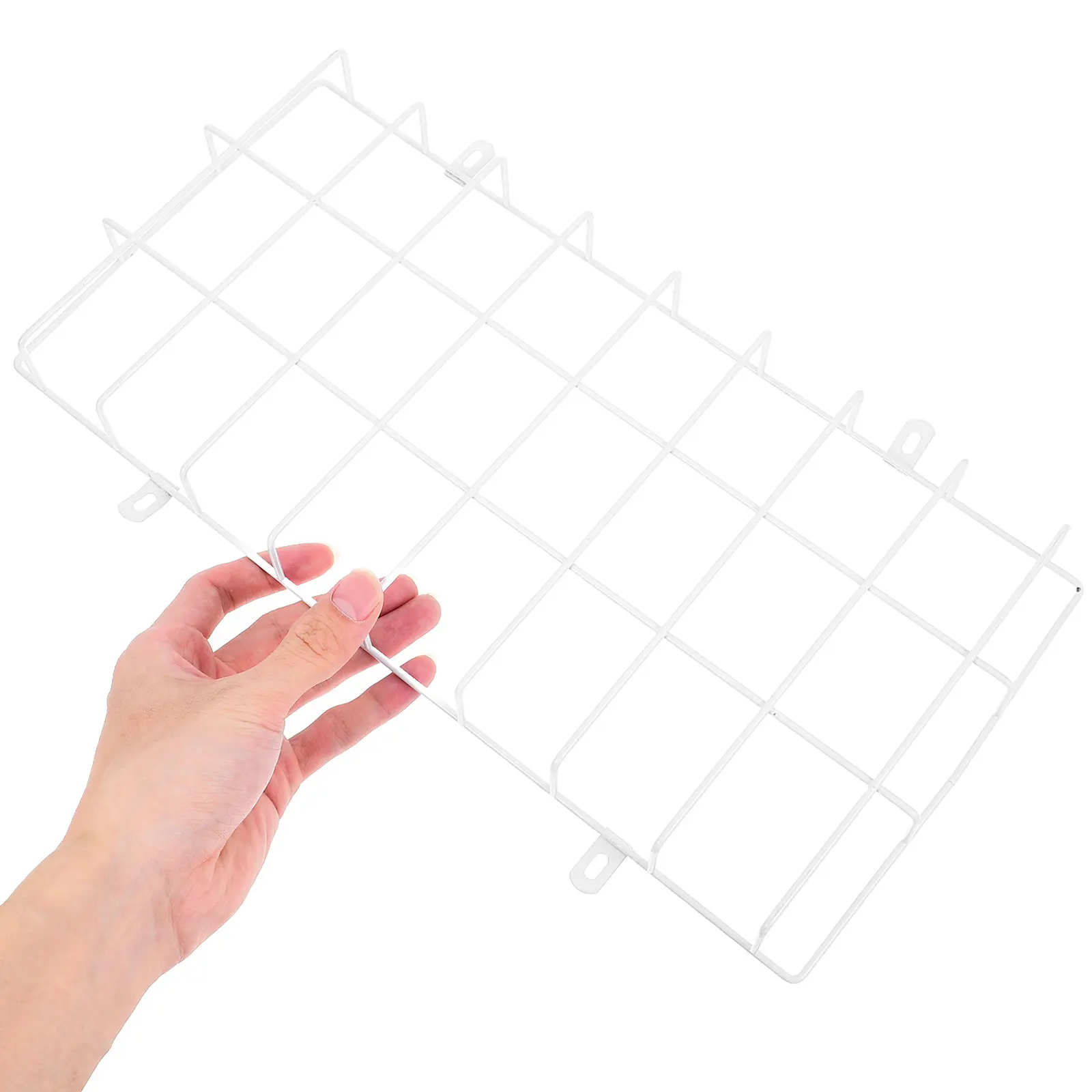 

Exit Sign Protective Cage Durable Iron WallMounted 4 Screw Holes Easy Installation Commercial Safety Wire Guard White Color