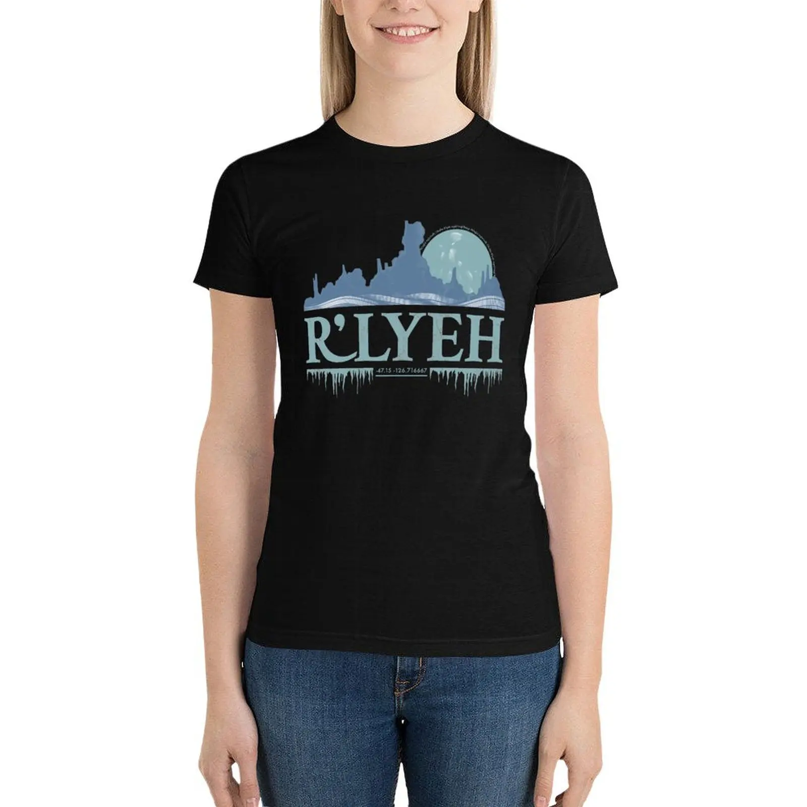 

Call of Cthulhu R'lyeh | HP Lovecraft T-Shirt anime clothes summer tops summer top tops white t shirts for Women