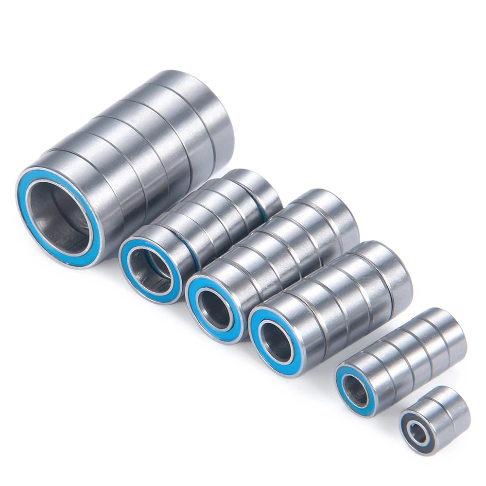 

AXSPEED 30Pcs Wheel Hubs Axle Ball Bearing Kit for Axial UTB18 Capra 1/18 RC Crawler Car Blue Rubber Sealed Chrome Steel